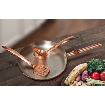 Mexican Copper Crafts Non Stick Frying Pan 12'' - Cooking Pan Set - Frying Pan Set