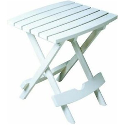 Quik Fold Portable Res Side Table White