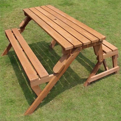Wood Picnic Table  Garden Bench Wood