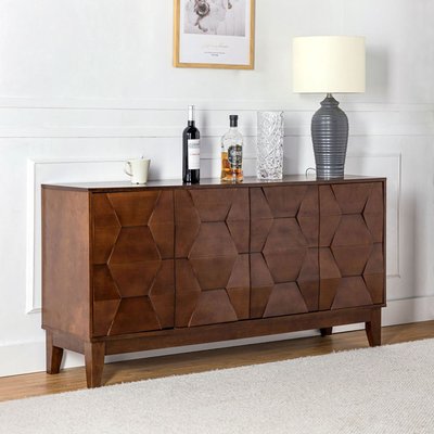 Whisnant 60" Wide Sideboard With Solid Wood Legs