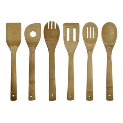 Piece Bamboo Cookg Utensil Set