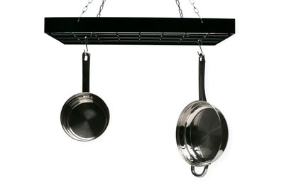 Pot Rack Rect. Black-12 Hooks