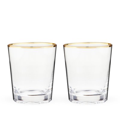 Gilded Glass Tumbler Set