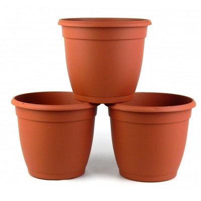Decorative Terra Cotta Plastic Pot  Pack Of