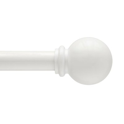 Ball End Single Curtain Rod