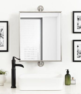 Dunnell Rectangle Pivot Bathroom Wall Mirror