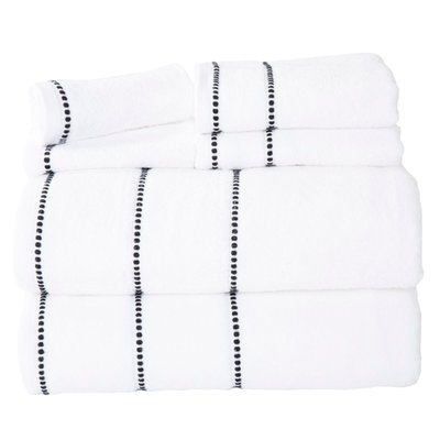 6-piece Cotton Towel Set - Bath, Hand, And Wash Towels