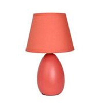 Small Oval Ceramic Table Lamp