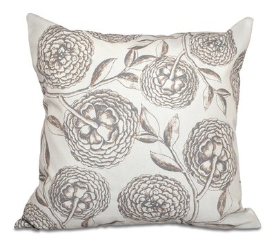 Botanical Blooms Floral Reversible Throw Pillow