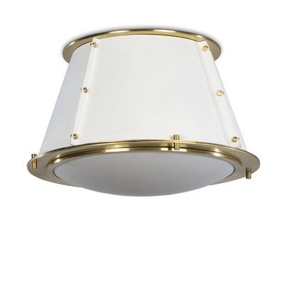 French Maid Flush Mount (blackened Brass & Natural Brass)