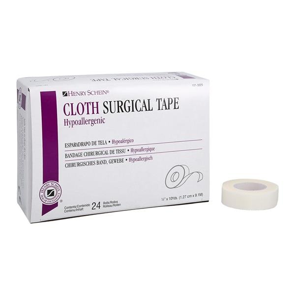 Surgical Tape Cloth 1/2" x 10Yds- 24/Box  