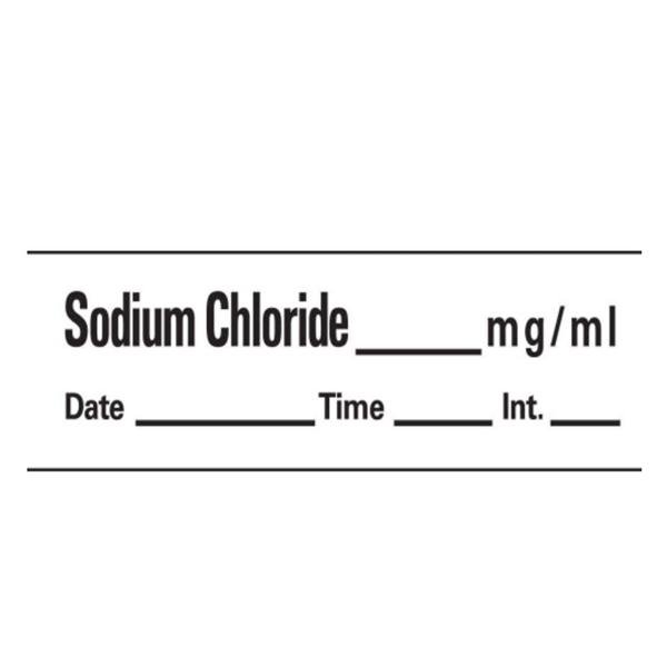 Labels Sodium Chloride White