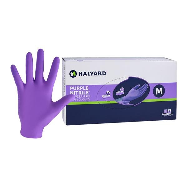 Purple Nitrile® Exam Glove 9-1/2" Long, Medium, Non Sterile, Powder Free