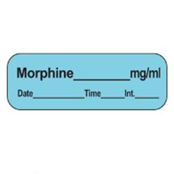 Labels Morphine Blue