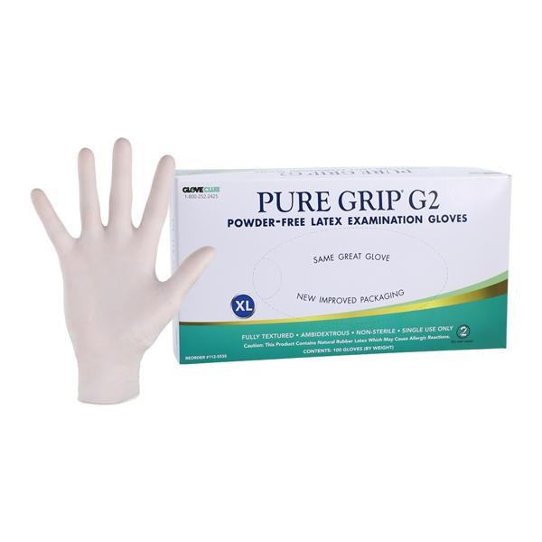 Exam Glove XLarge Latex White Non Sterile -100/Box