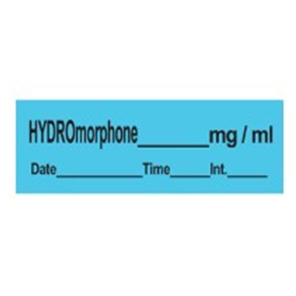 Labels Hydromorphone Blue