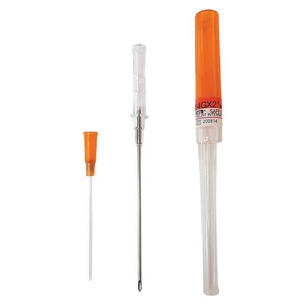 Safelet IV Catheter 14ga x 2" LF -200/Case