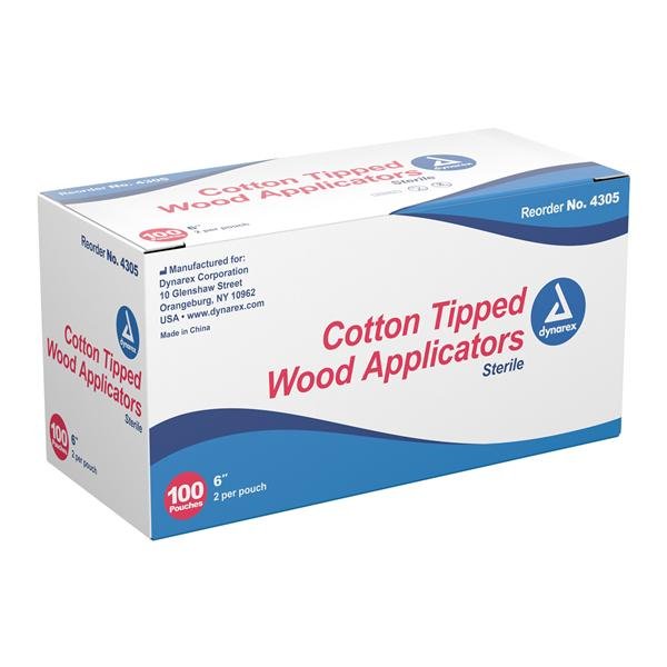 Cotton Tipped Applicators Sterile 6"