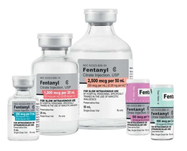 Fentanyl Citrate Injection 50mcg/ml 50ml SDV CII