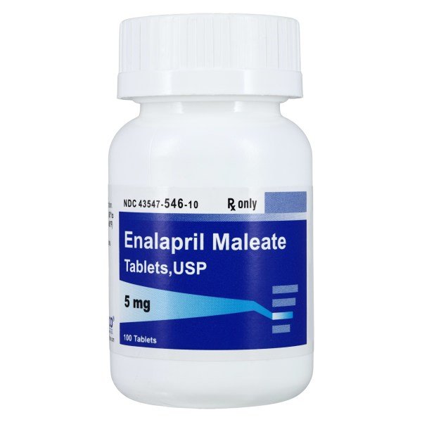 Enalapril Maleate Tablets 5mg Bottle -100/Bottle