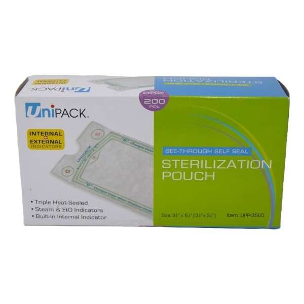 See-Through Self Seal Sterilization Pouch, 3-1/2" x 6-1/2"