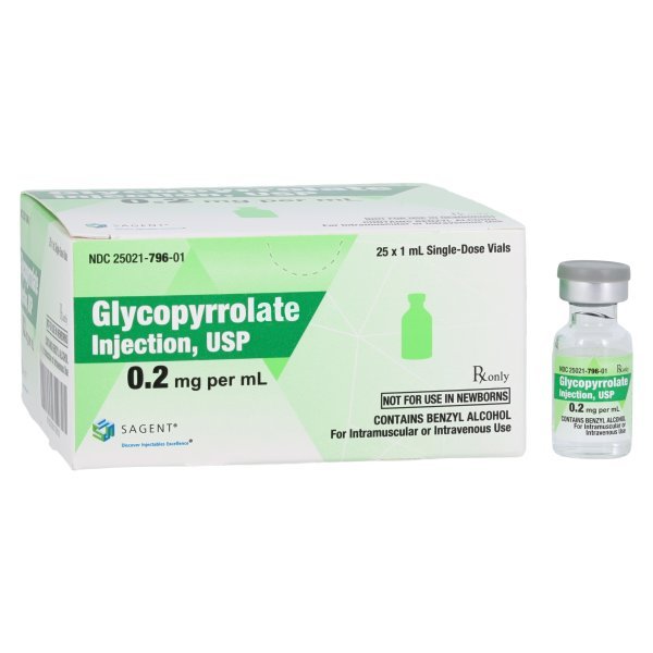 Glycopyrrolate Injection 0.2mg/mL SDV 1mL -25/Pkg