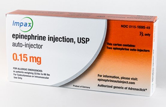 Epinephrine Injection, 0.15mg Two-Pack Auto-Injector - 2/Box