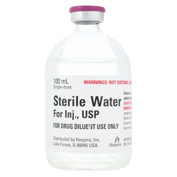 Sterile Water Injection SDV 100mL 100mL/Vl