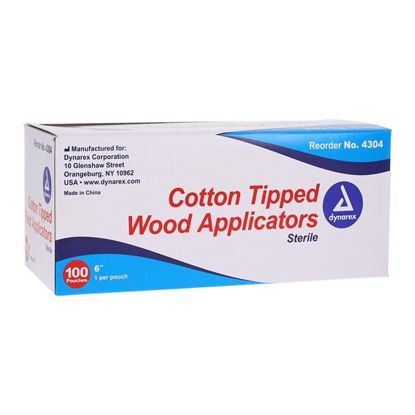 Cotton Tipped Applicators Sterile 6" - 100/Box