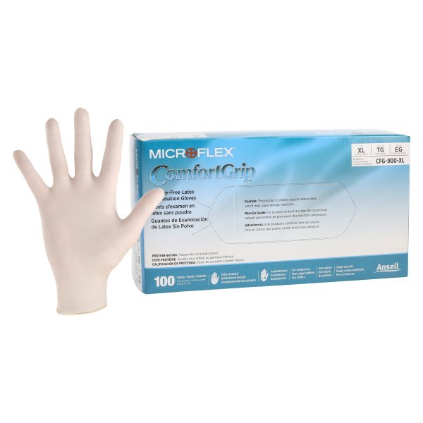 Exam Glove Small Latex  Comfort Grip -100/Box