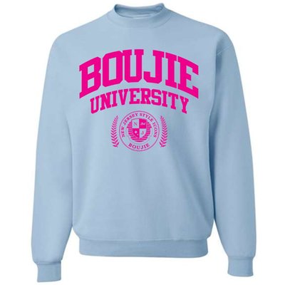 Bu Blue Sweatshirt - Hot Pink