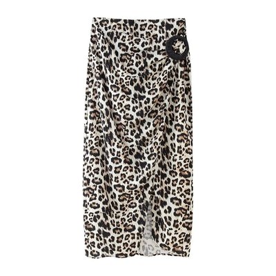 Animal Print Midi Skirt