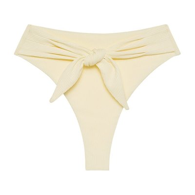 Buttercream Rib Paula Tie-up Bikini Bottom