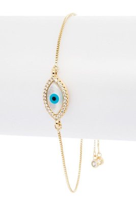 MOP Evil Eye String Bracelet