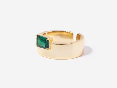 Emerald Monolith Ring