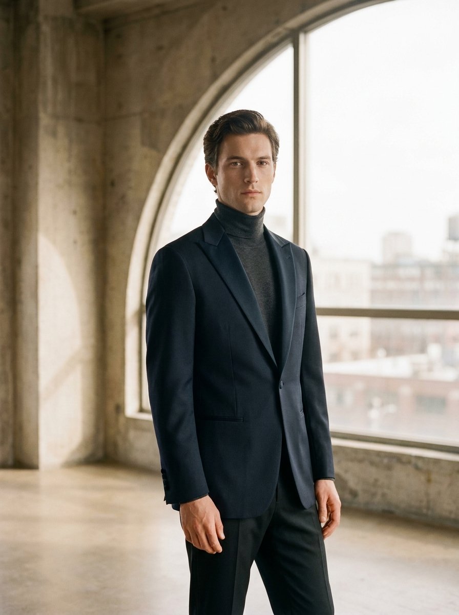 Peak-lapel dinner jacket