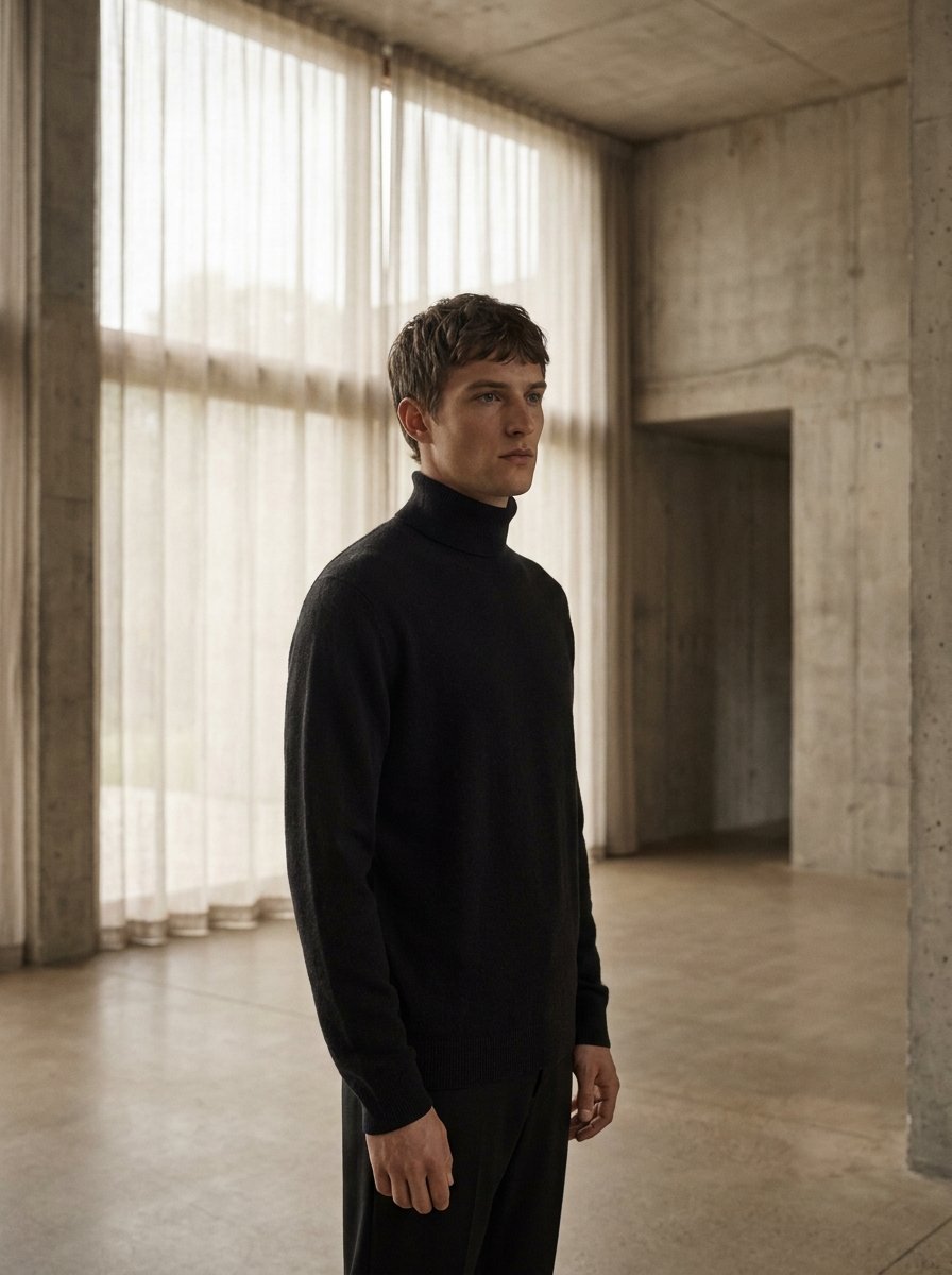 Merino roll-neck