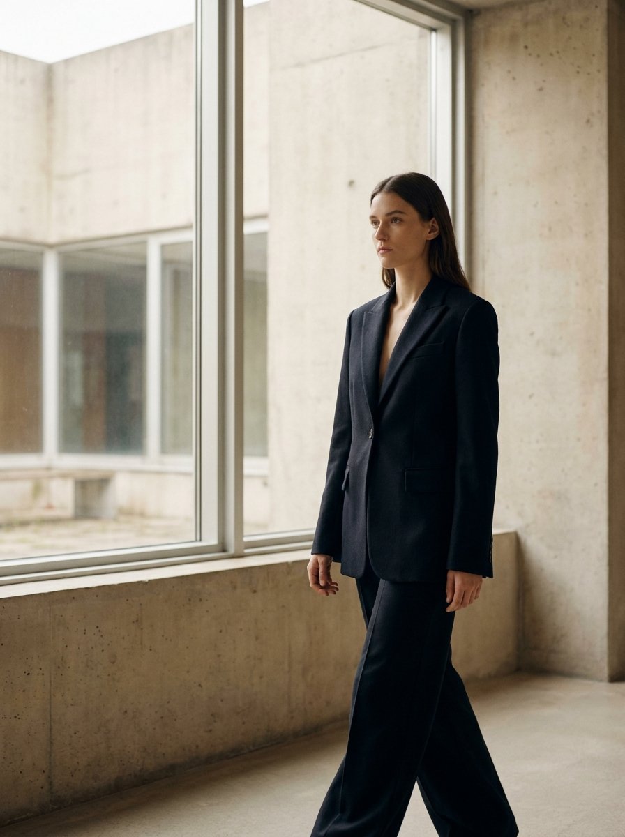 Sculpted wool blazer