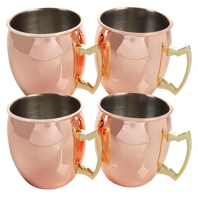 Wolfgang Puck Copper Mule Mugs‚ Set of 4