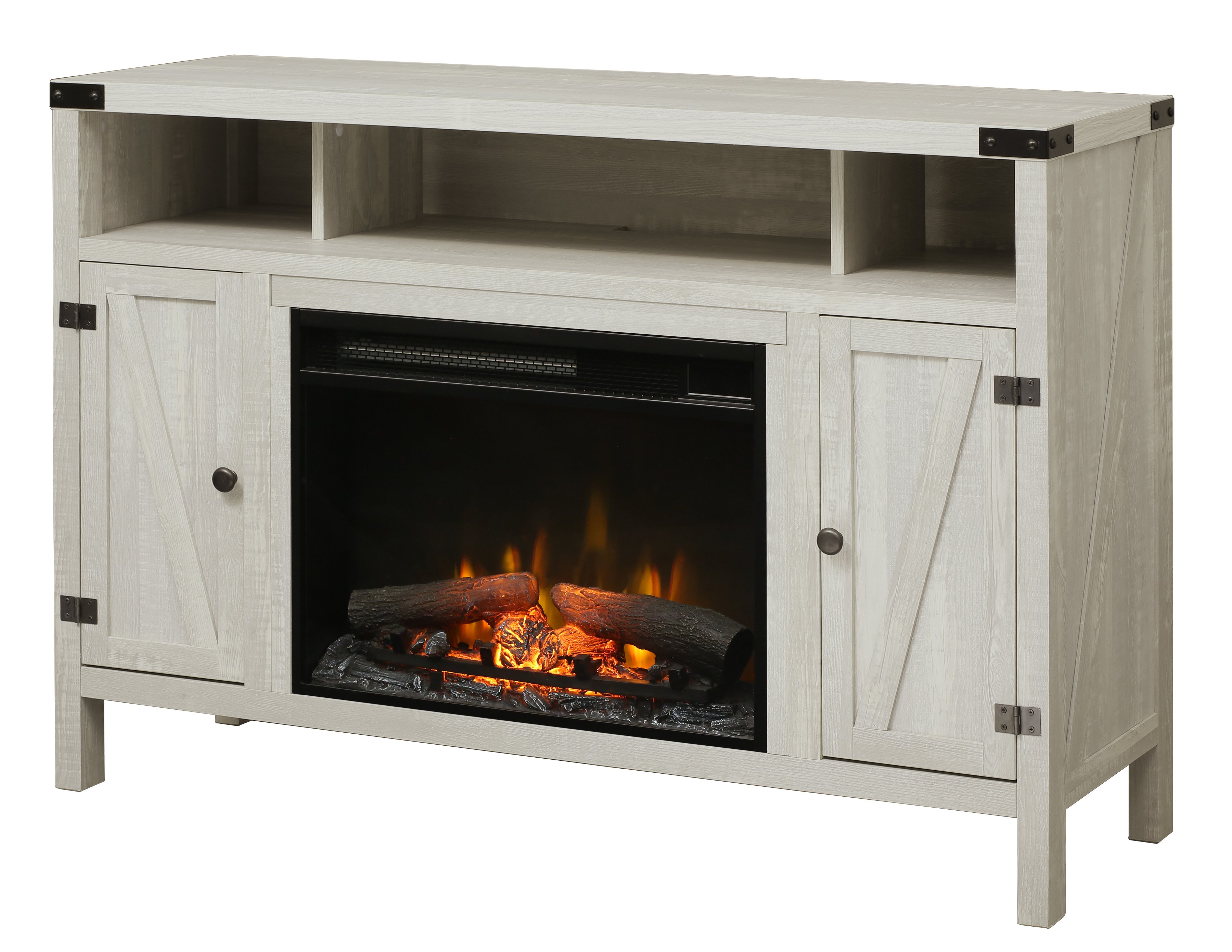 Dimplex Sadie Media Console Electric Fireplace With Logs