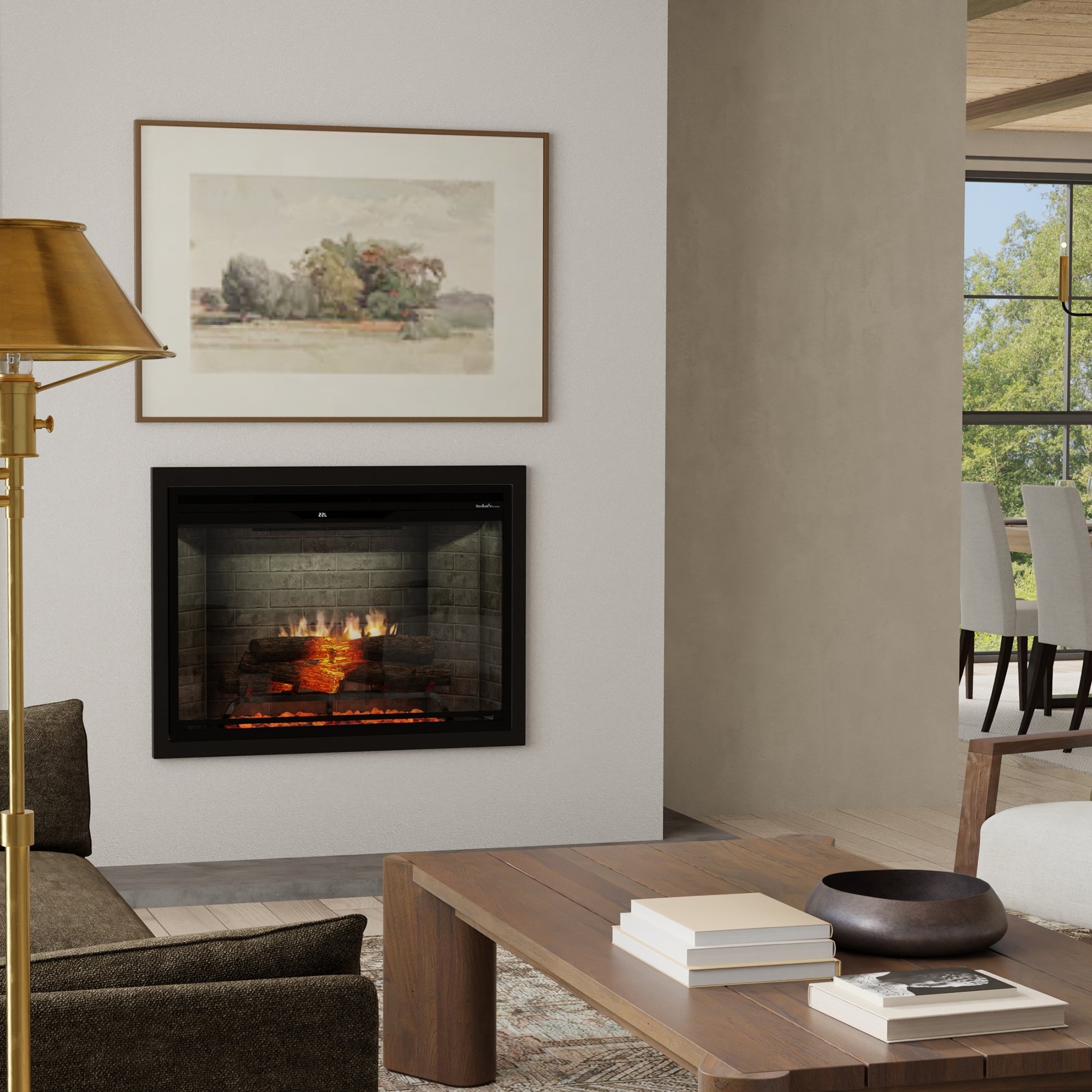 Revillusion 36in Portrait Neutral Brick | Dimplex