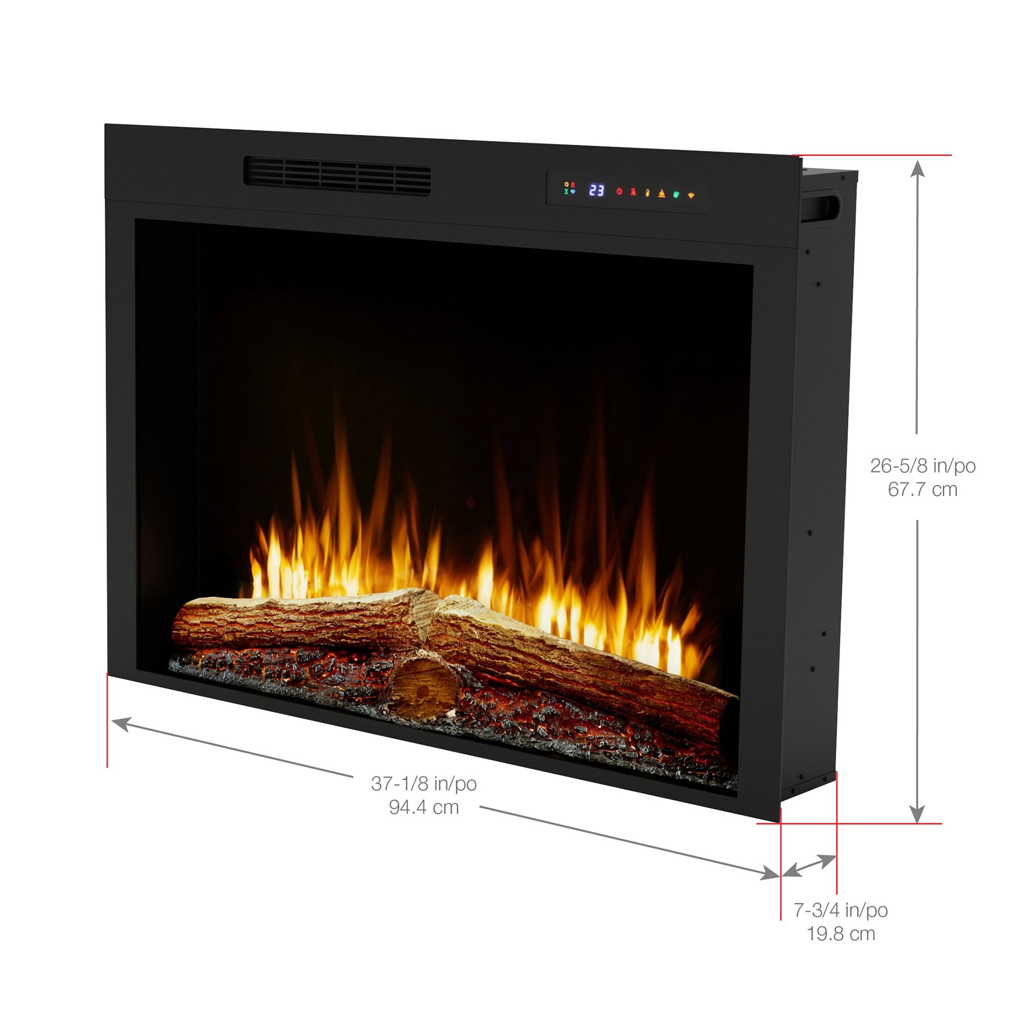 デンプレックス Vital Spark 36in Built-in Electric Firebox | Dimplex