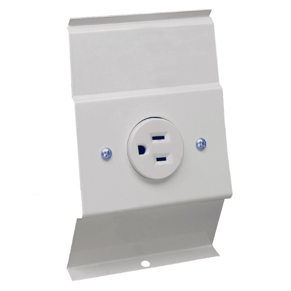 Baseboard Accessory Receptacle, White