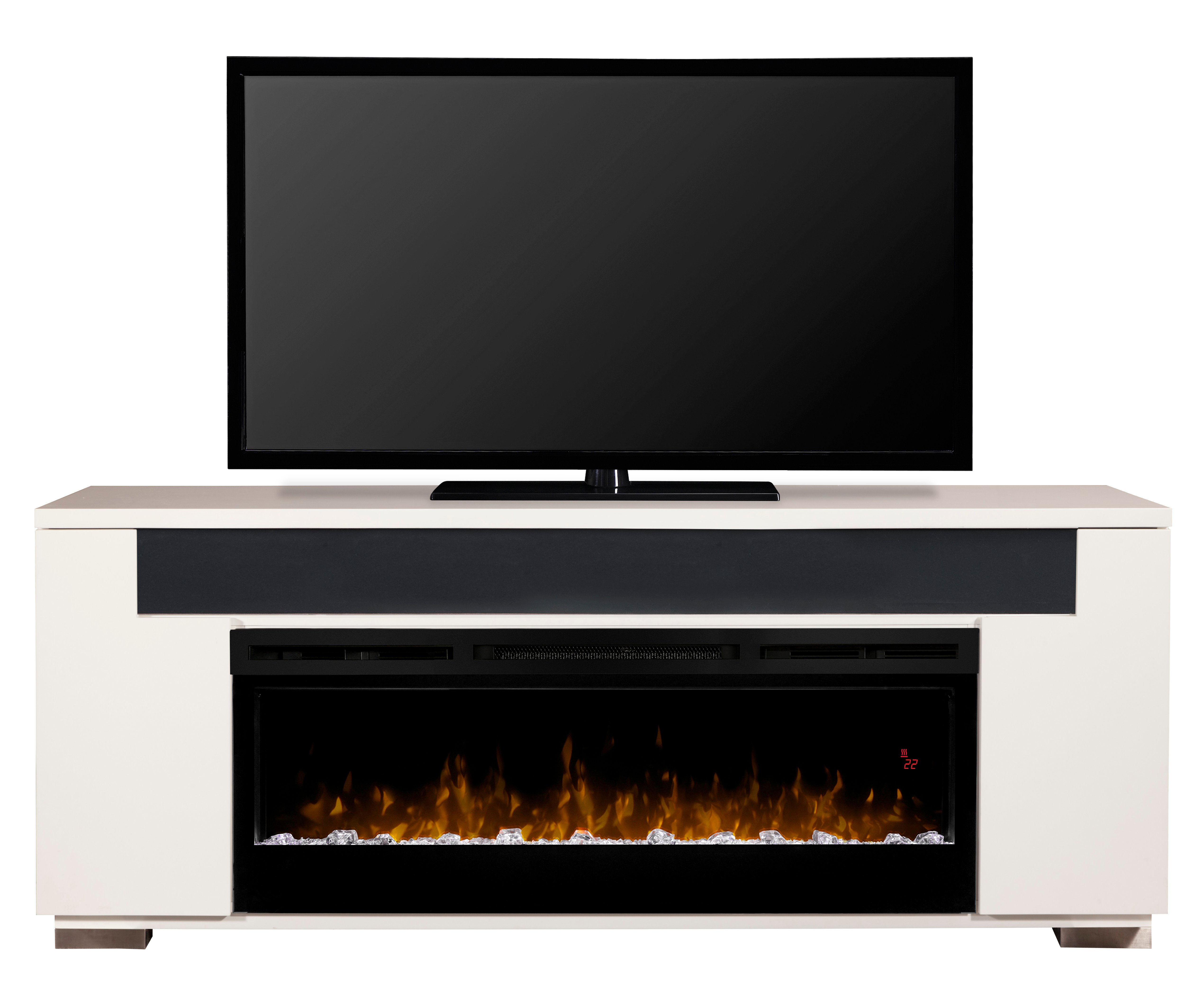 Haley electric fireplace entertainment center discount