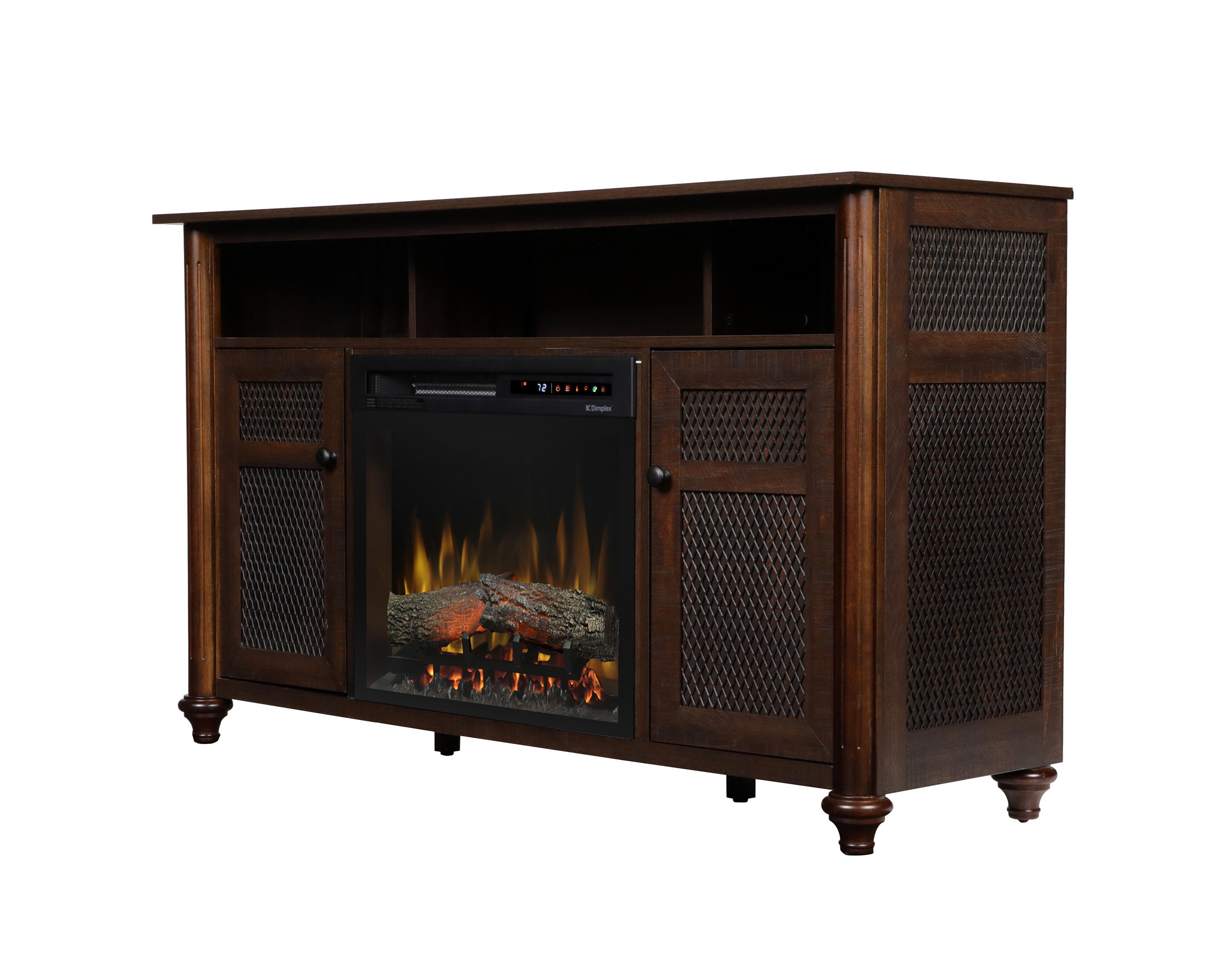 Dimplex Xavier Media Console Electric Fireplace With Logs