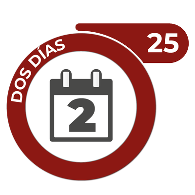 Combo 25 Guías Dos Días hasta 1kg por servicio