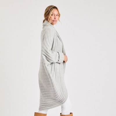Cashmere Wrap Cardigan - Misty Gray