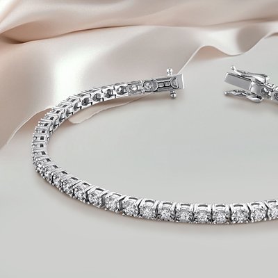 Tennis Bracelet (1ct) - Sterling Silver
