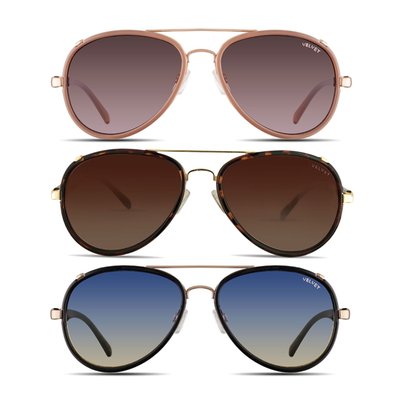 Aviator Sunglasses (set Of 3) - 4 Style Options