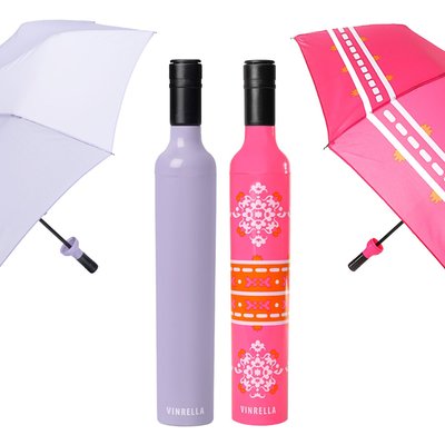 Wine Bottle Umbrella, Set of 2 - Lavender/Boho